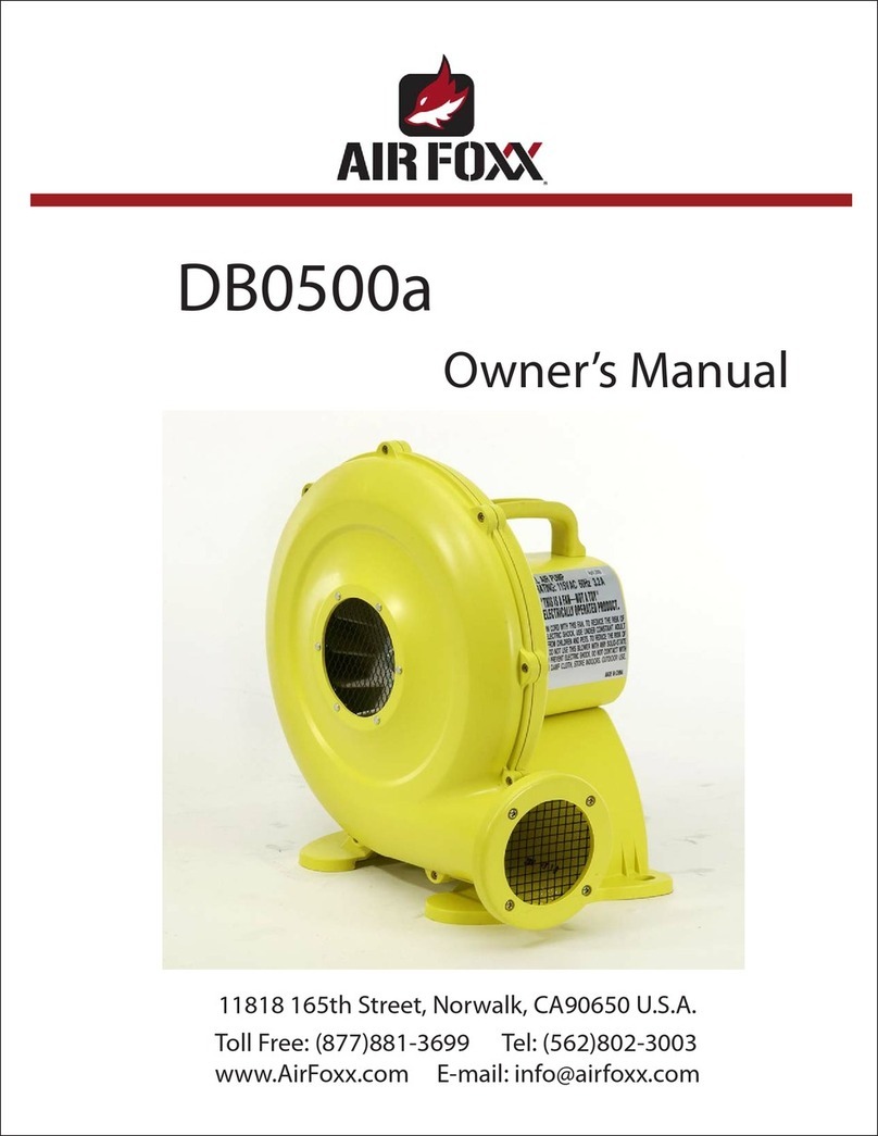 AIR FOXX DB0500a owner's manual