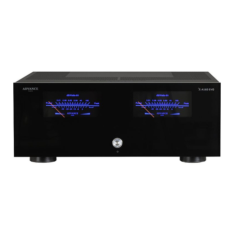 Advance Paris X-A160EVO quick start