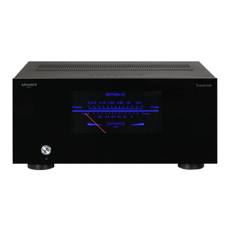 Advance Paris X-A220EVO quick start