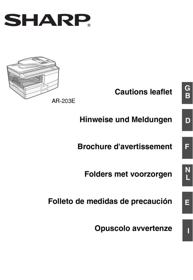 Sharp AR-203E User manual