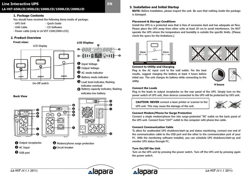 lapara LA-VST-650LCD manual