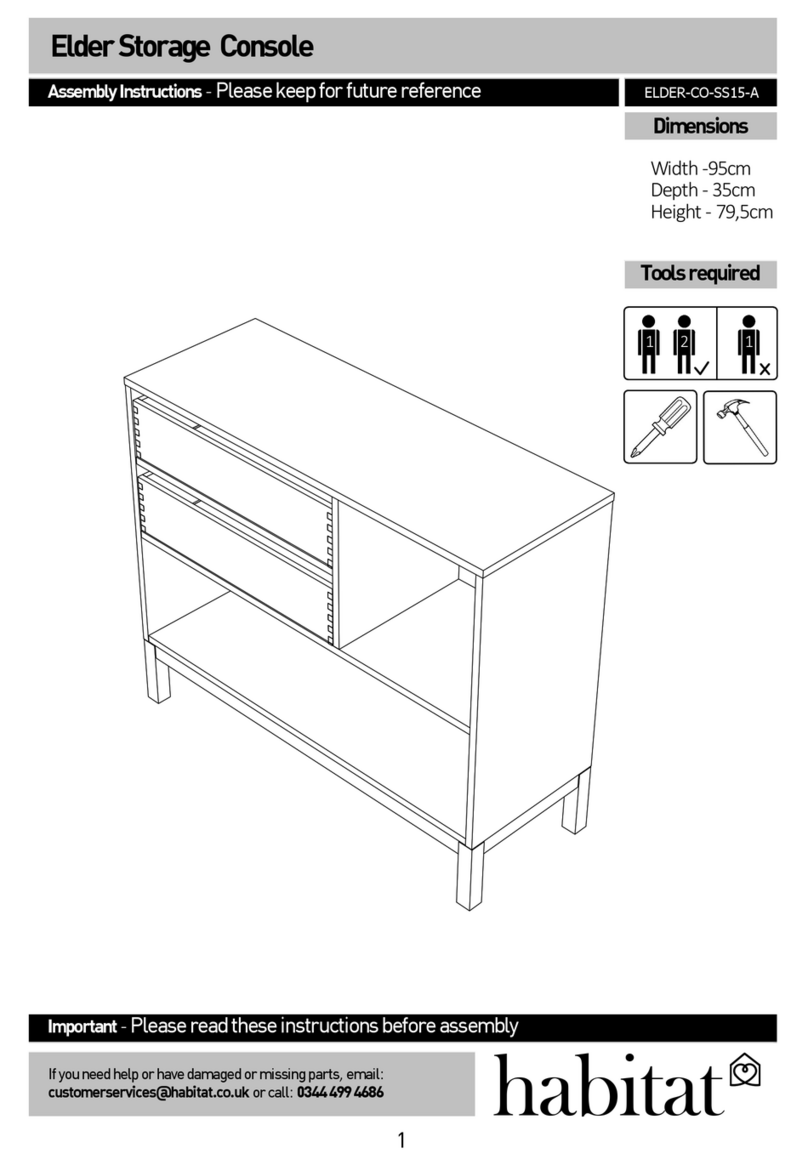 Habitat ELDER-CO-SS15-A Assembly instructions