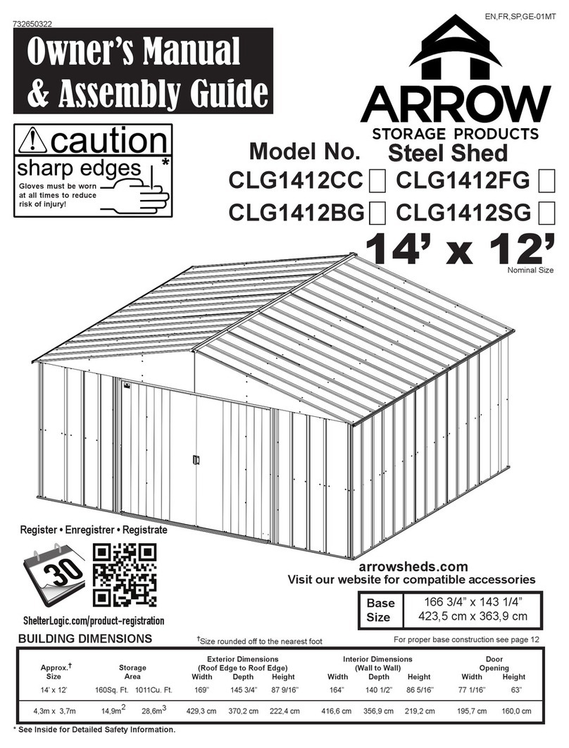 Arrow Storage Products CLG1412CC User manual Arrow Storage Products CLG1412CC User manual