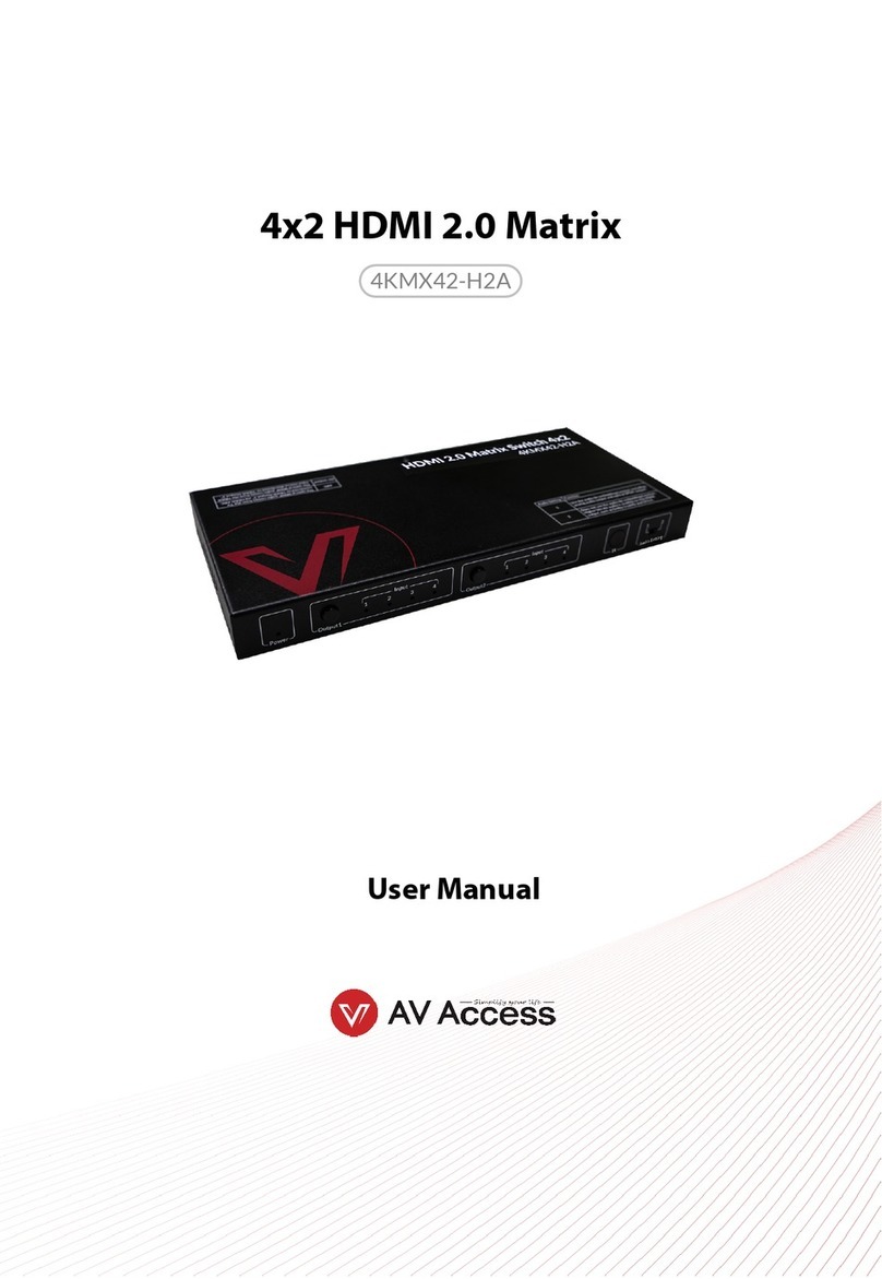 AV Access 4KMX42-H2A User manual