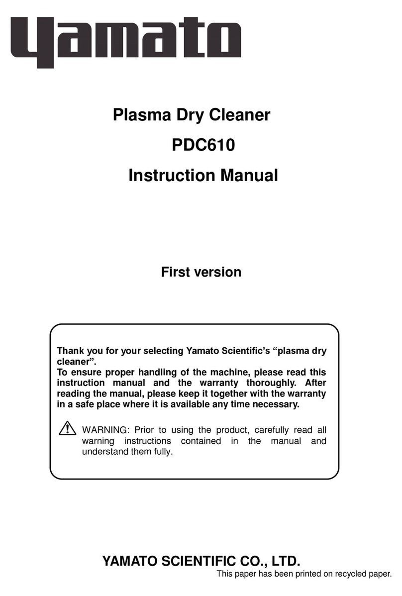 Yamato PDC610 instruction manual