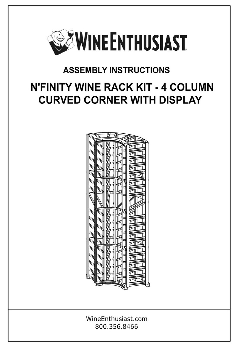 WineEnthusiast N'FINITY WINE RACK KIT Assembly instructions