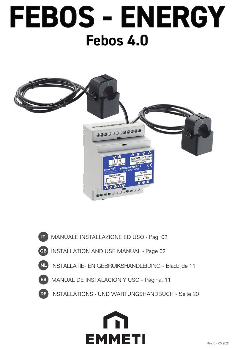 emmeti FEBOS-ENERGY Installation and use manual emmeti FEBOS-ENERGY Installation and use manual