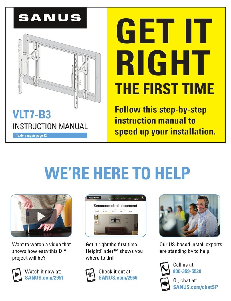 Sanus VLT7-B3 User manual Sanus VLT7-B3 User manual