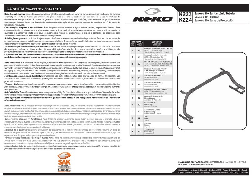 KEKO K223 Assembly manual