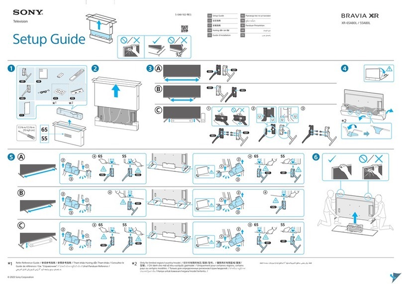 Sony XR-65A80L Setup guide