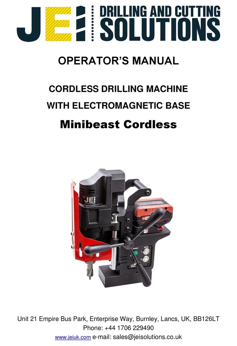 JEI Minibeast Cordless Operator's manual