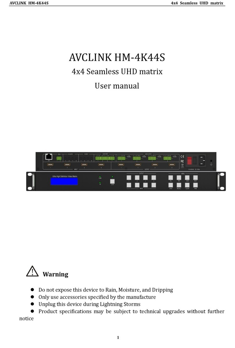 AVCLINK HM-4K44S user manual