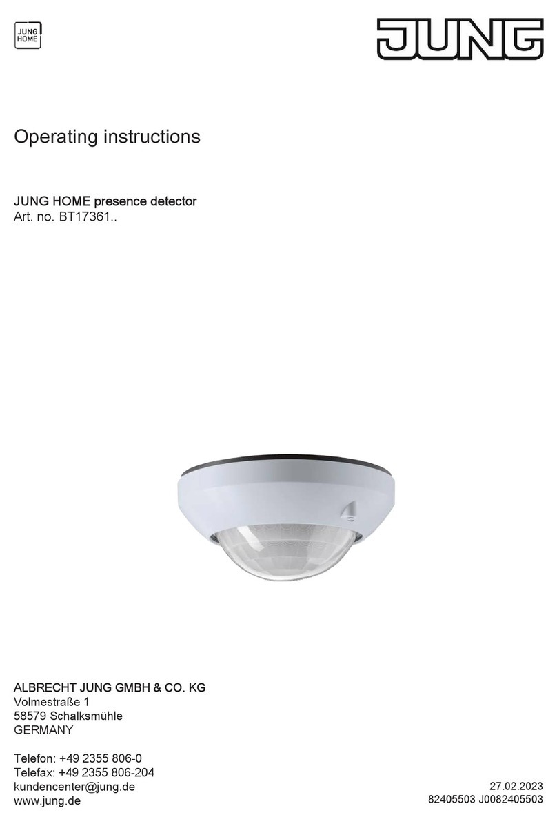 Jung BT17361 Series operating instructions
