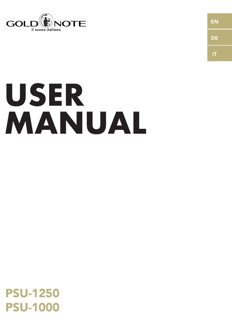 Gold Note PSU-1250 user manual