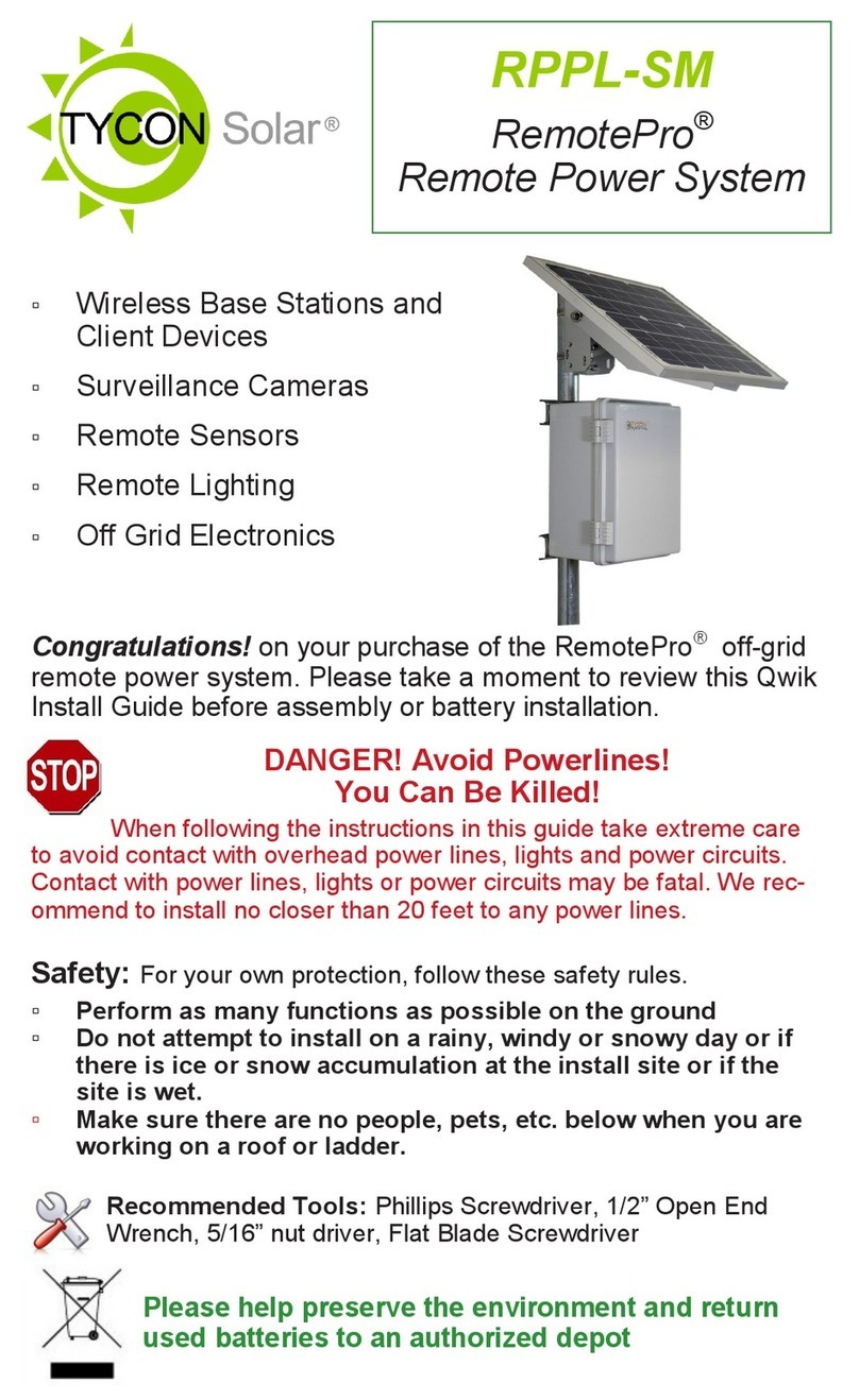 TYCON Solar RemotePro RPPL-SM manual