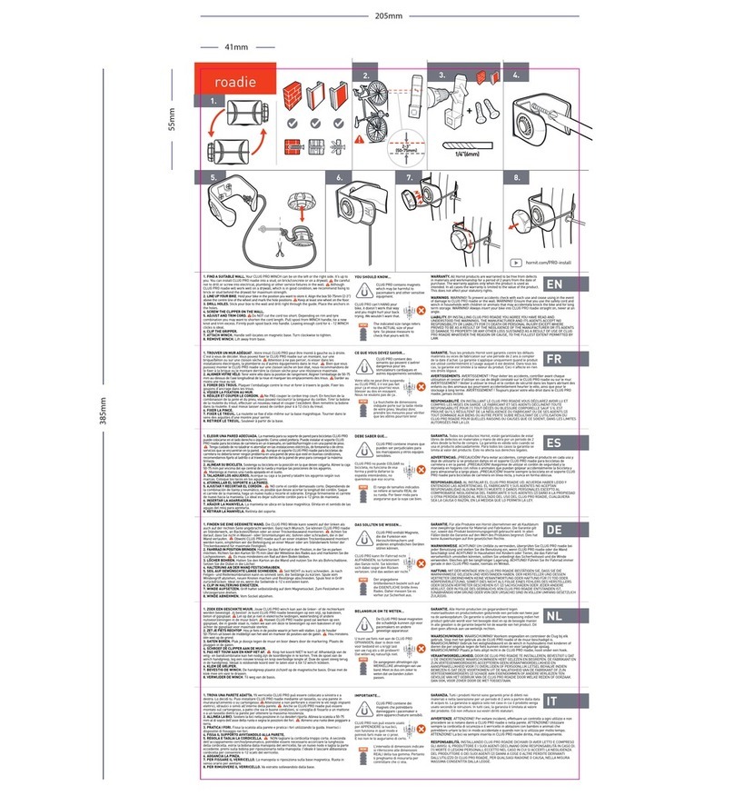 HORNIT CLUG PRO roadie instructions