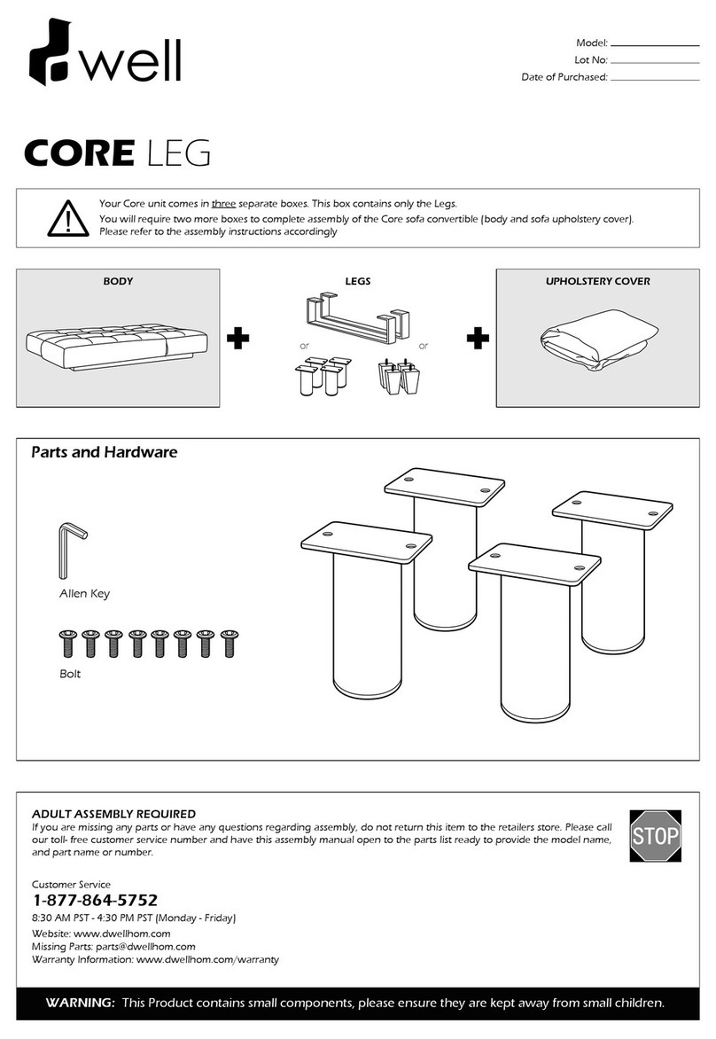 Well CORE LEG Assembly instructions