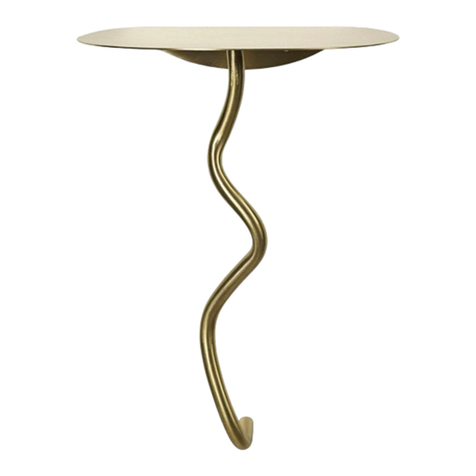 ferm living Curvature Wall Table User manual ferm living Curvature Wall Table User manual