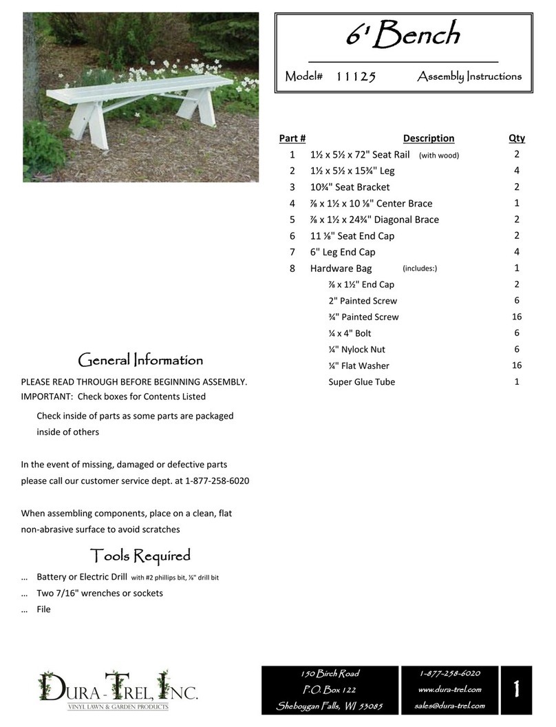 Dura Trel 11125 User manual