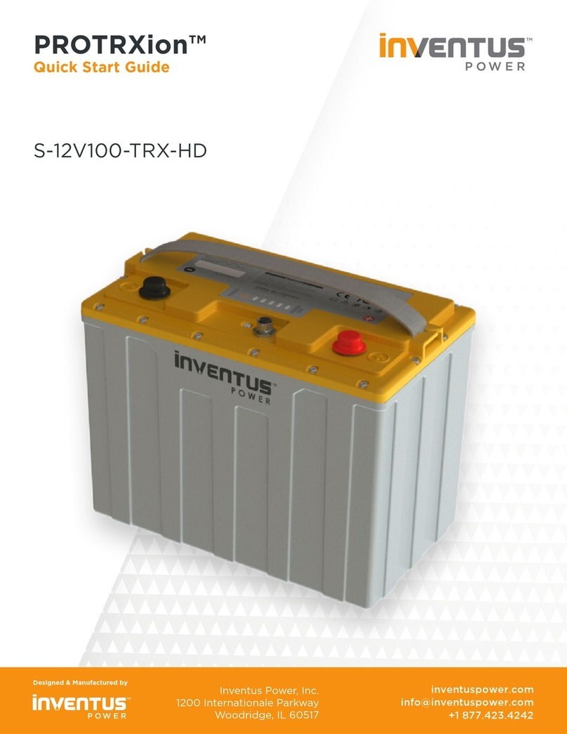 Inventus Power PROTRXion S-12V100-TRX-HD quick start guide
