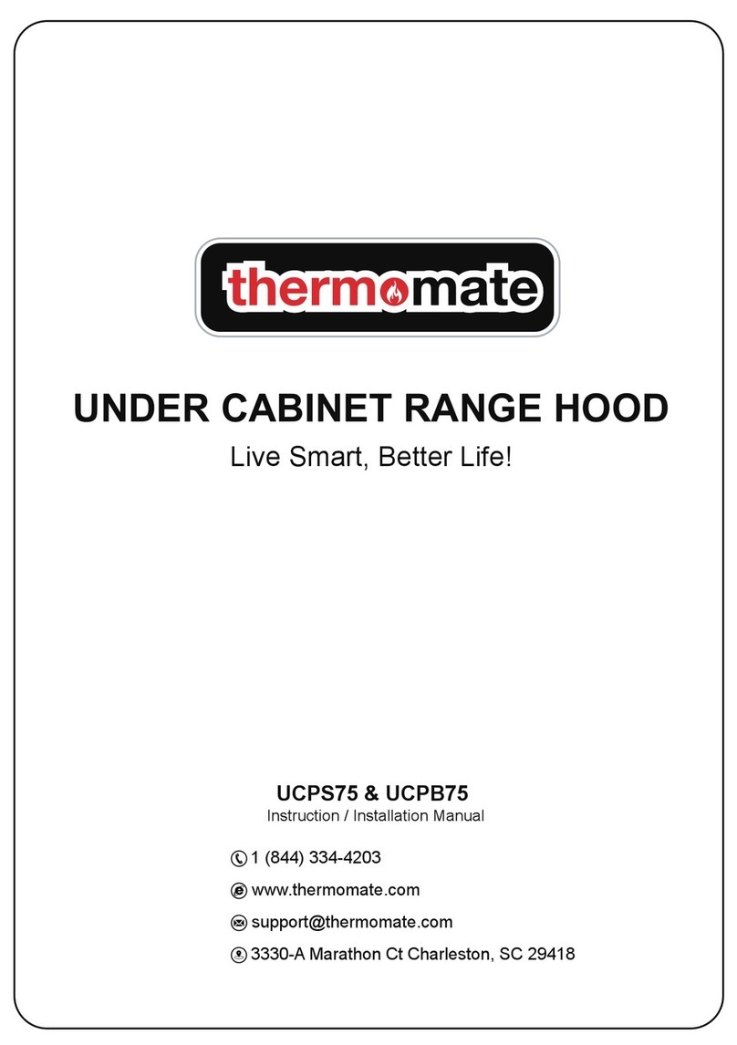 thermo mate UCPS75 Instruction and installation manual