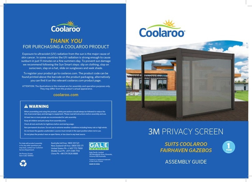 Coolaroo 3M PRIVACY SCREEN Assembly guide
