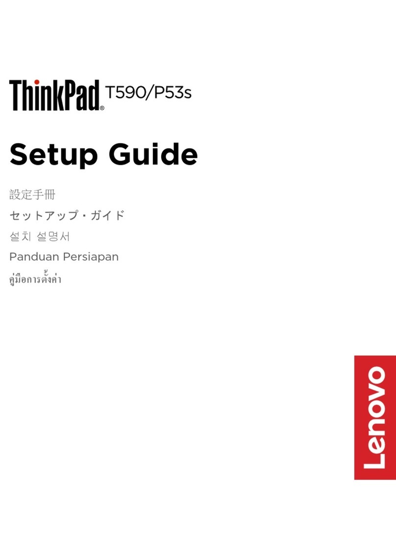 Lenovo ThinkPad T590 Setup guide