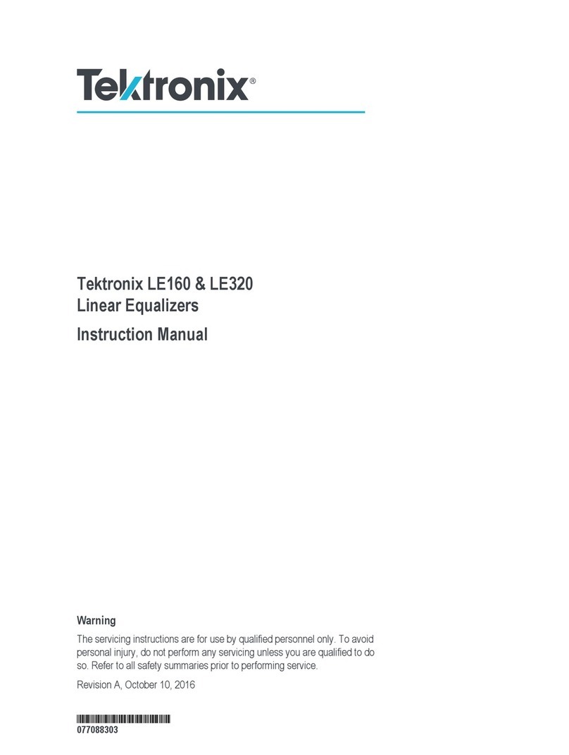 Tektronix LE160 instruction manual