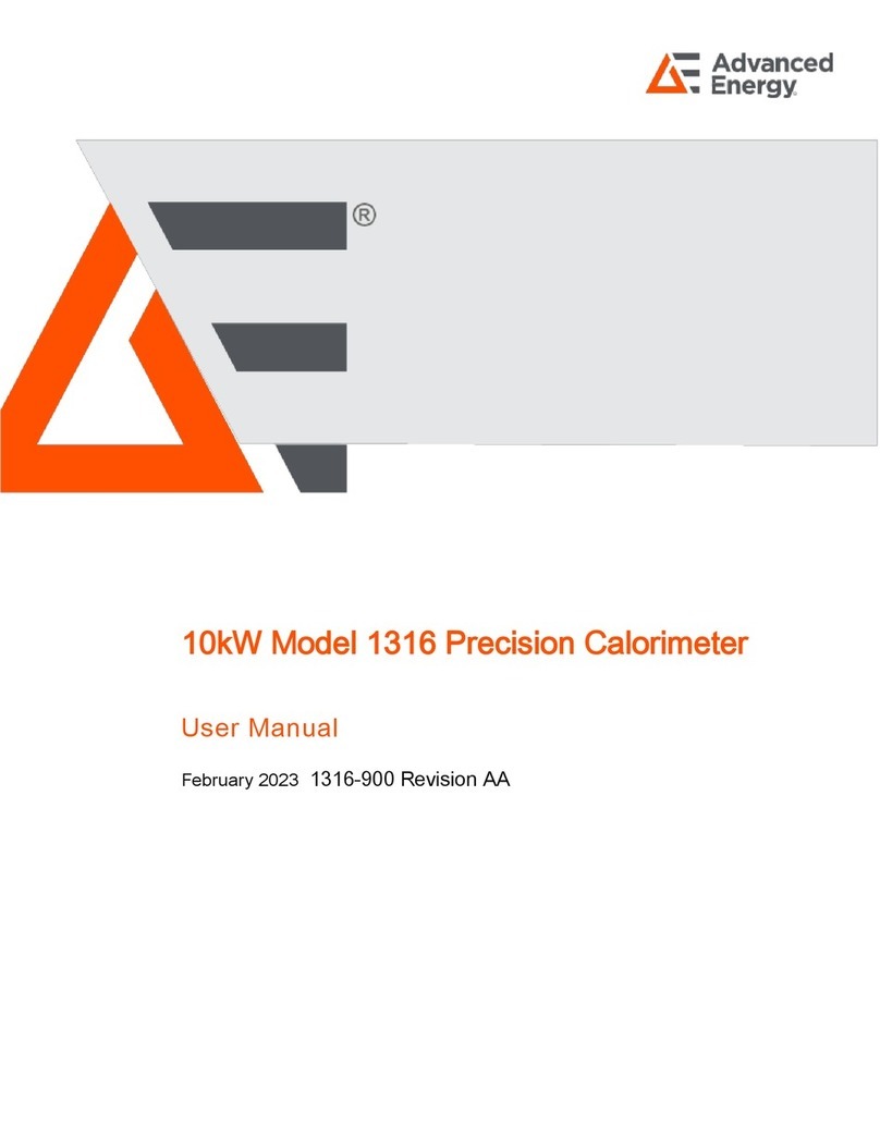 Advanced Energy 1316 user manual