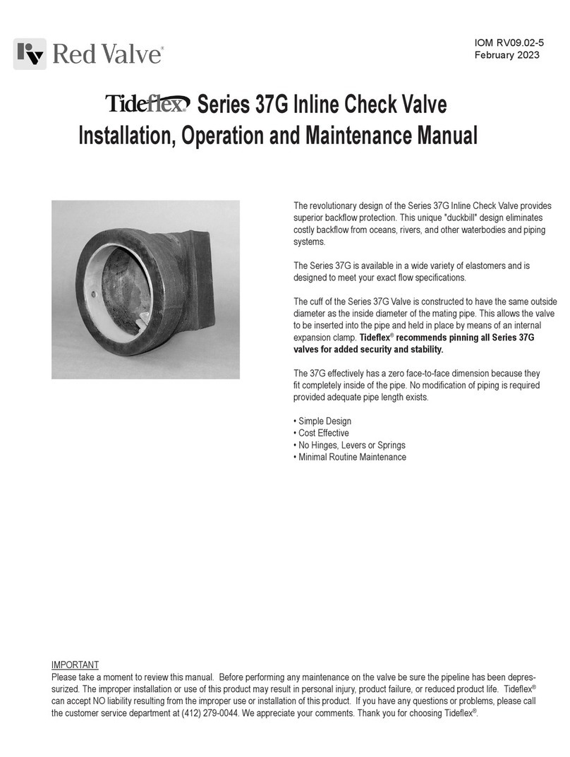 Red Valve Tideflex Series User manual