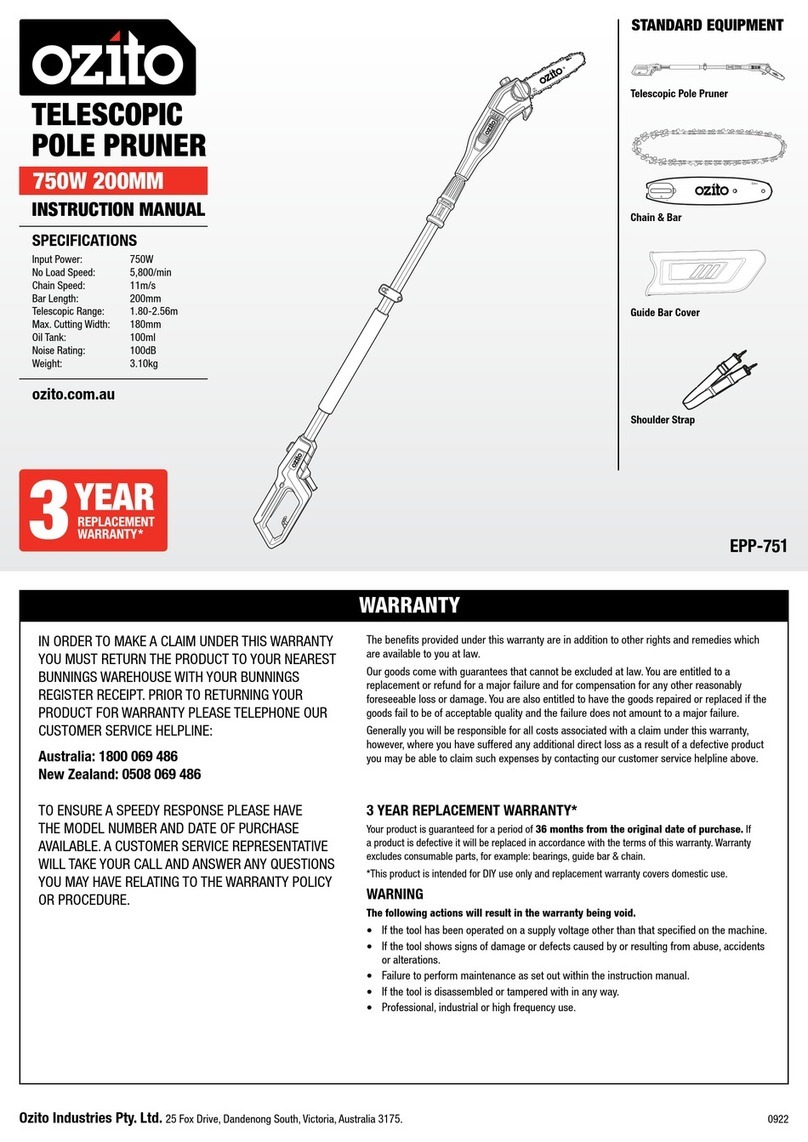 Ozito EPP-751 instruction manual