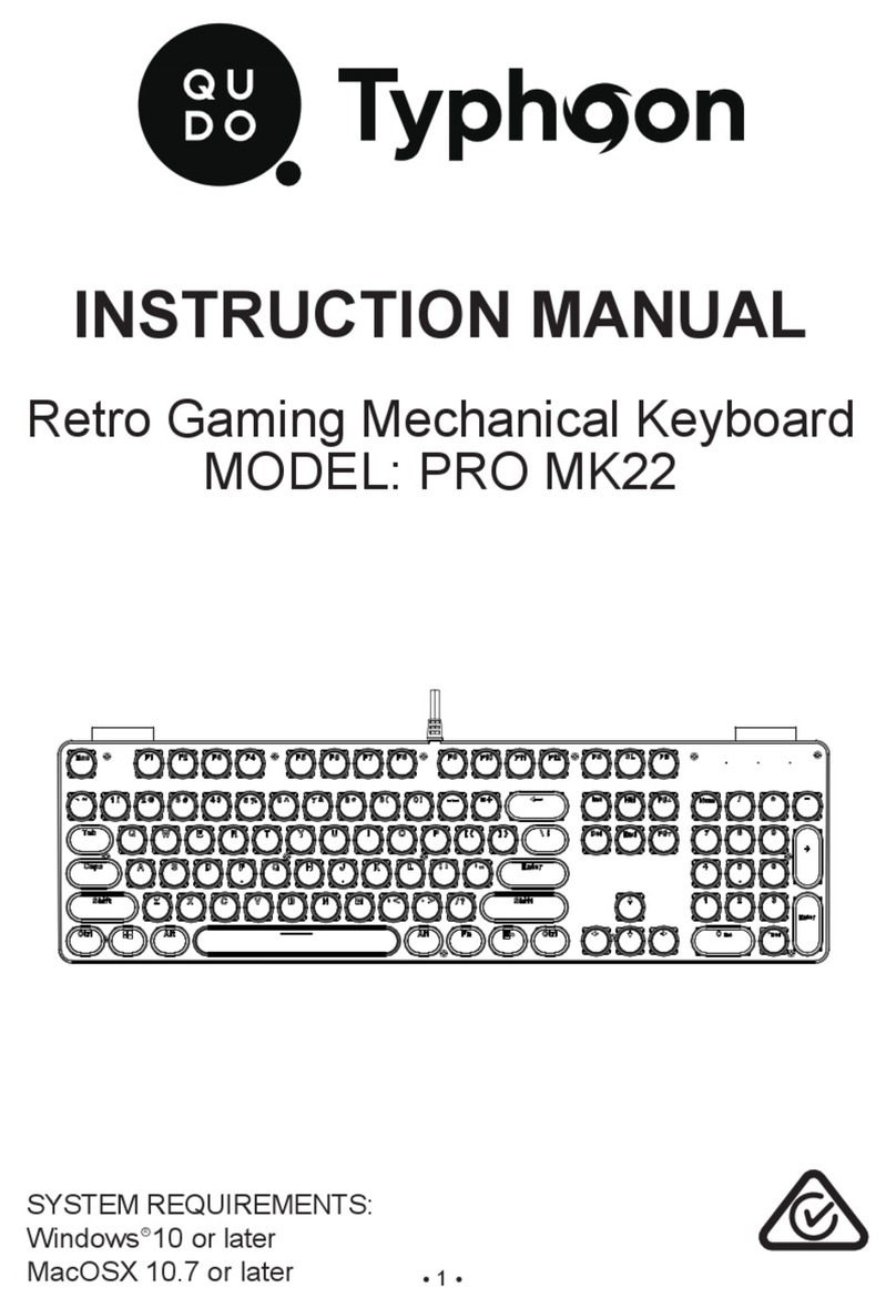 Qudo Typhoon PRO MK22 instruction manual