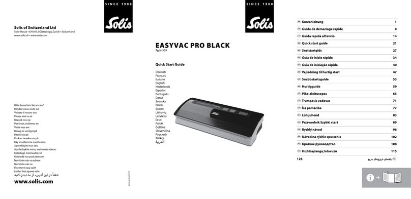 SOLIS EASYVAC PRO BLACK quick start guide
