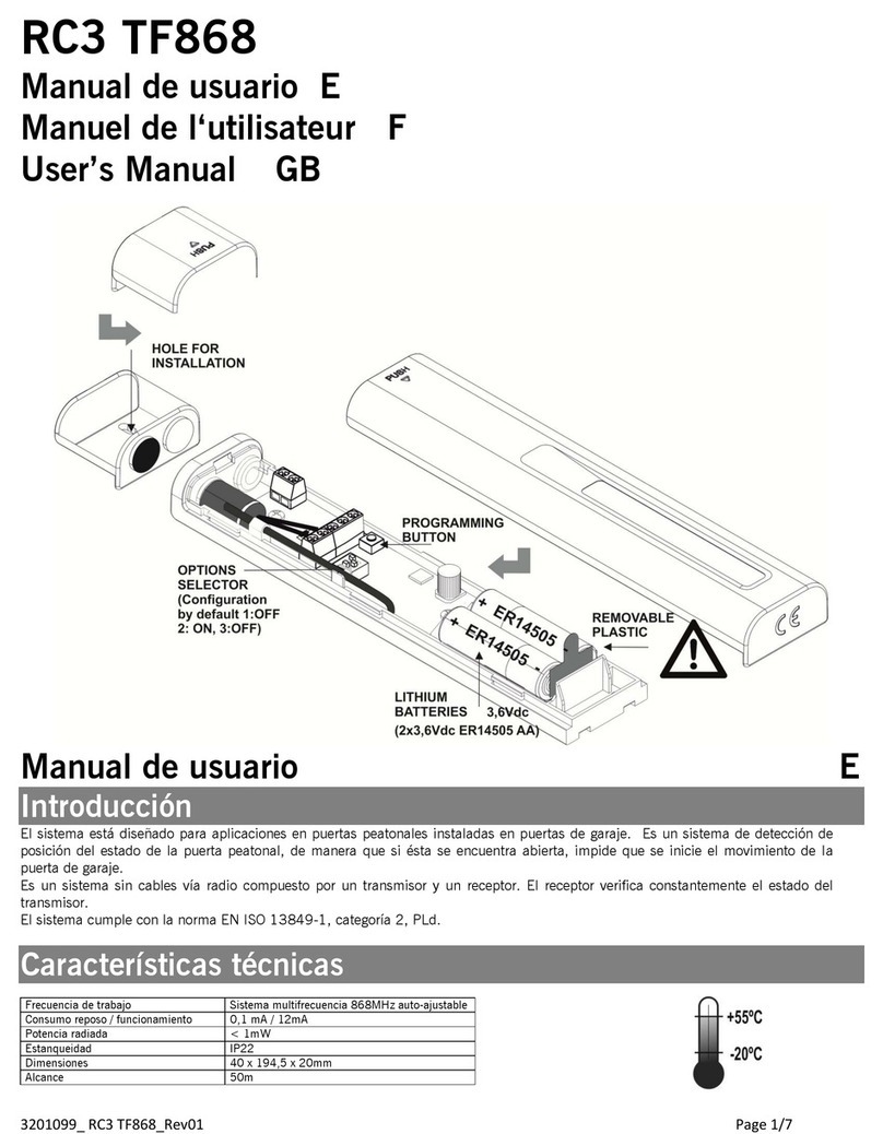 JCM RC3 TF868 user manual