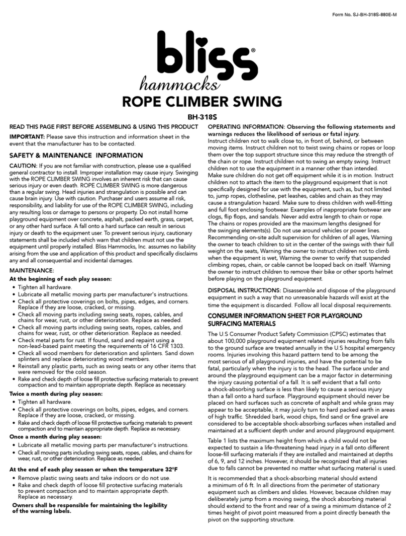 Bliss Hammocks BH-318S Assembly instructions