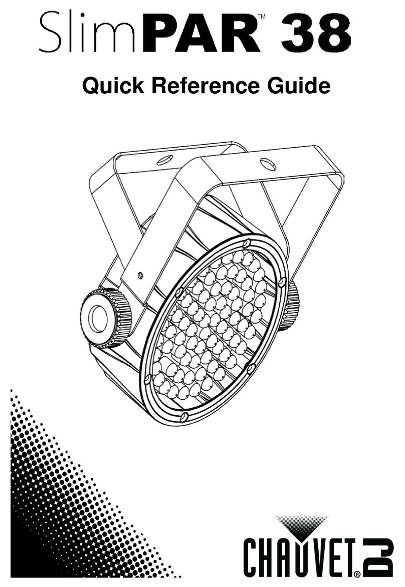 Chauvet SlimPAR 38 Quick reference guide