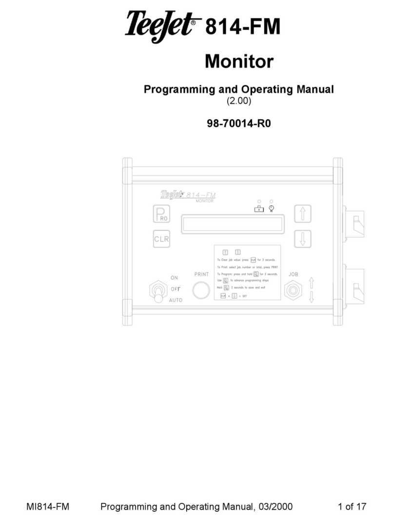 TeeJet 814-FM Programming and operating manual