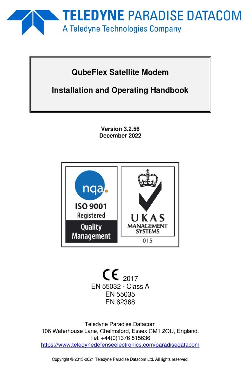 Teledyne QubeFlex Installation and operating handbook