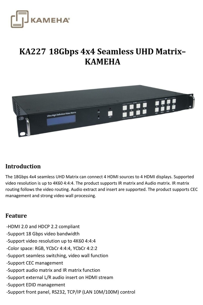 KAMEHA KA227 Instruction manual
