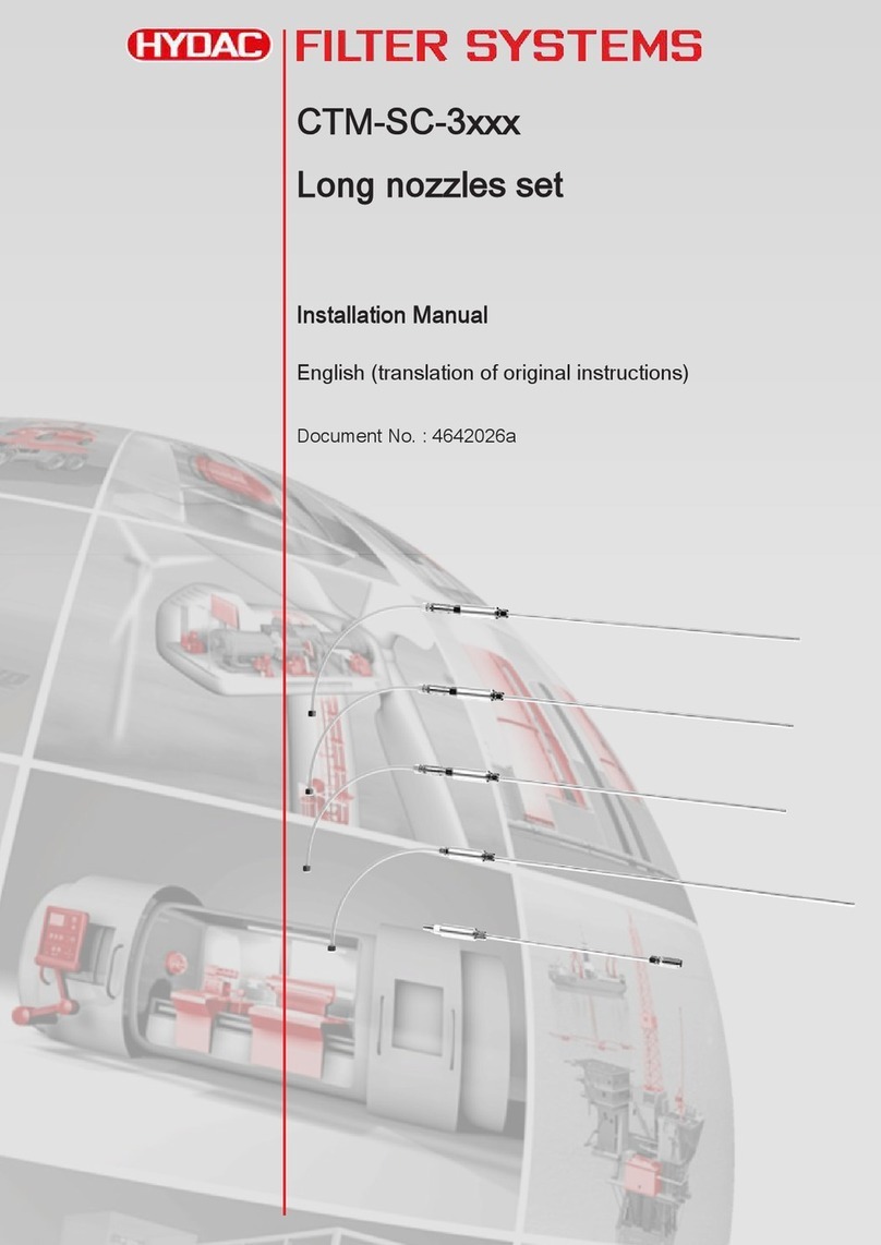 Hydac CTM-SC-3 Series installation manual