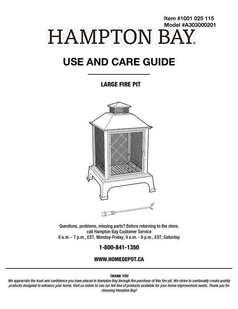 HAMPTON BAY A303000201 Use and care guide