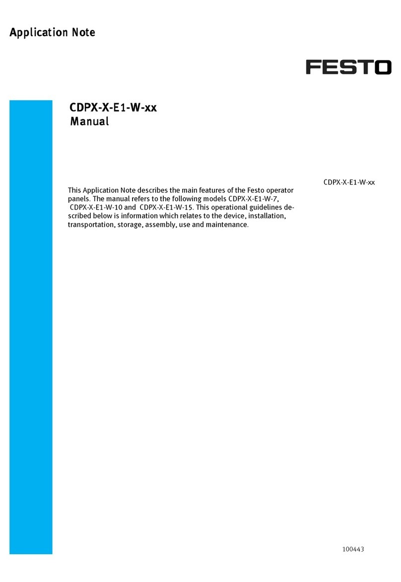 Festo CDPX-X-E1-W Series User manual Festo CDPX-X-E1-W Series User manual