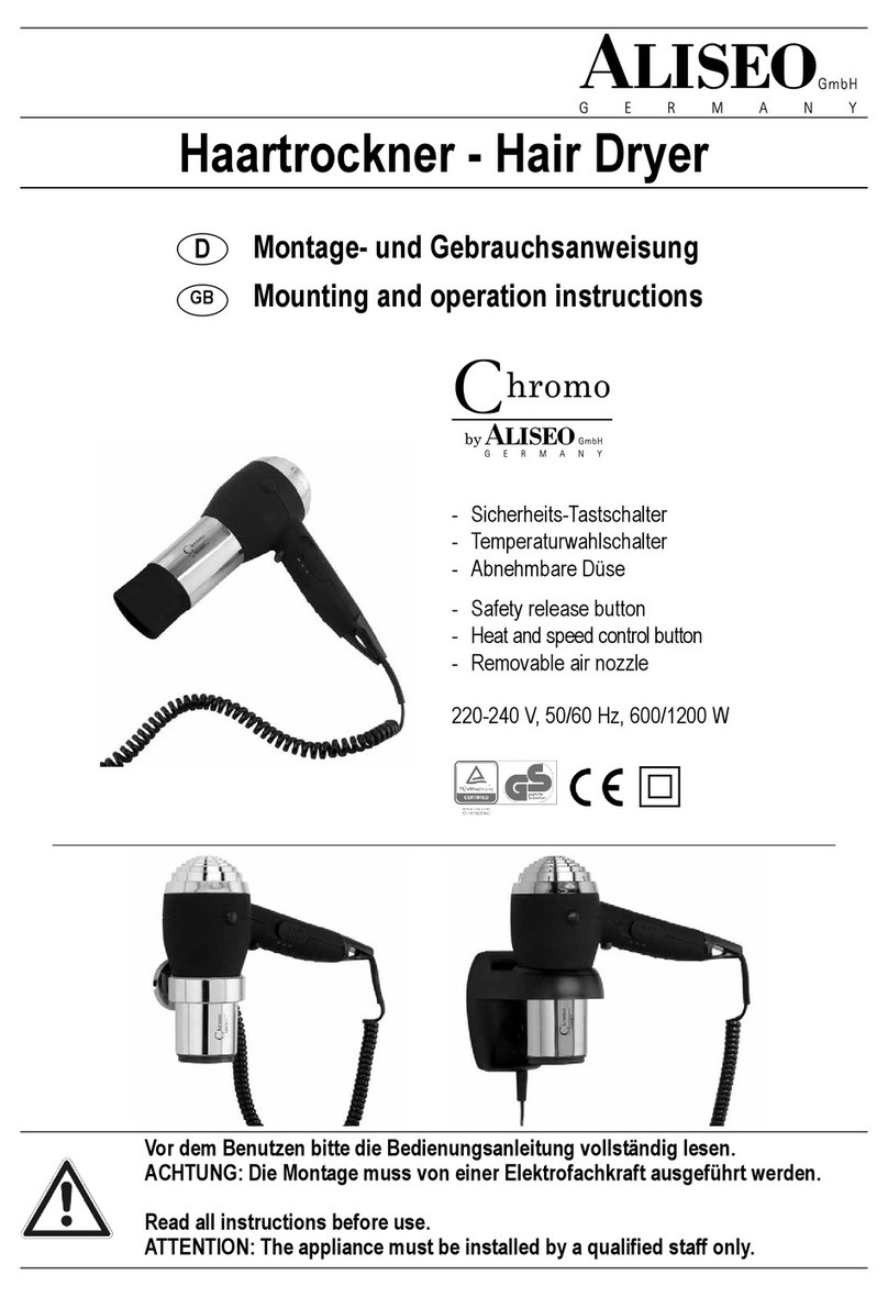 ALISEO Chromo Mounting and operation instructions
