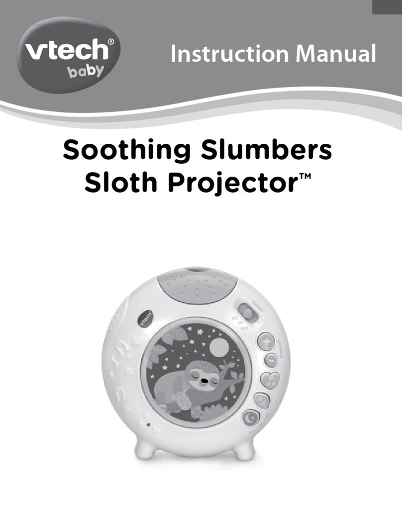 VTech Baby Soothing Slumbers Sloth Projector 5403 instruction manual