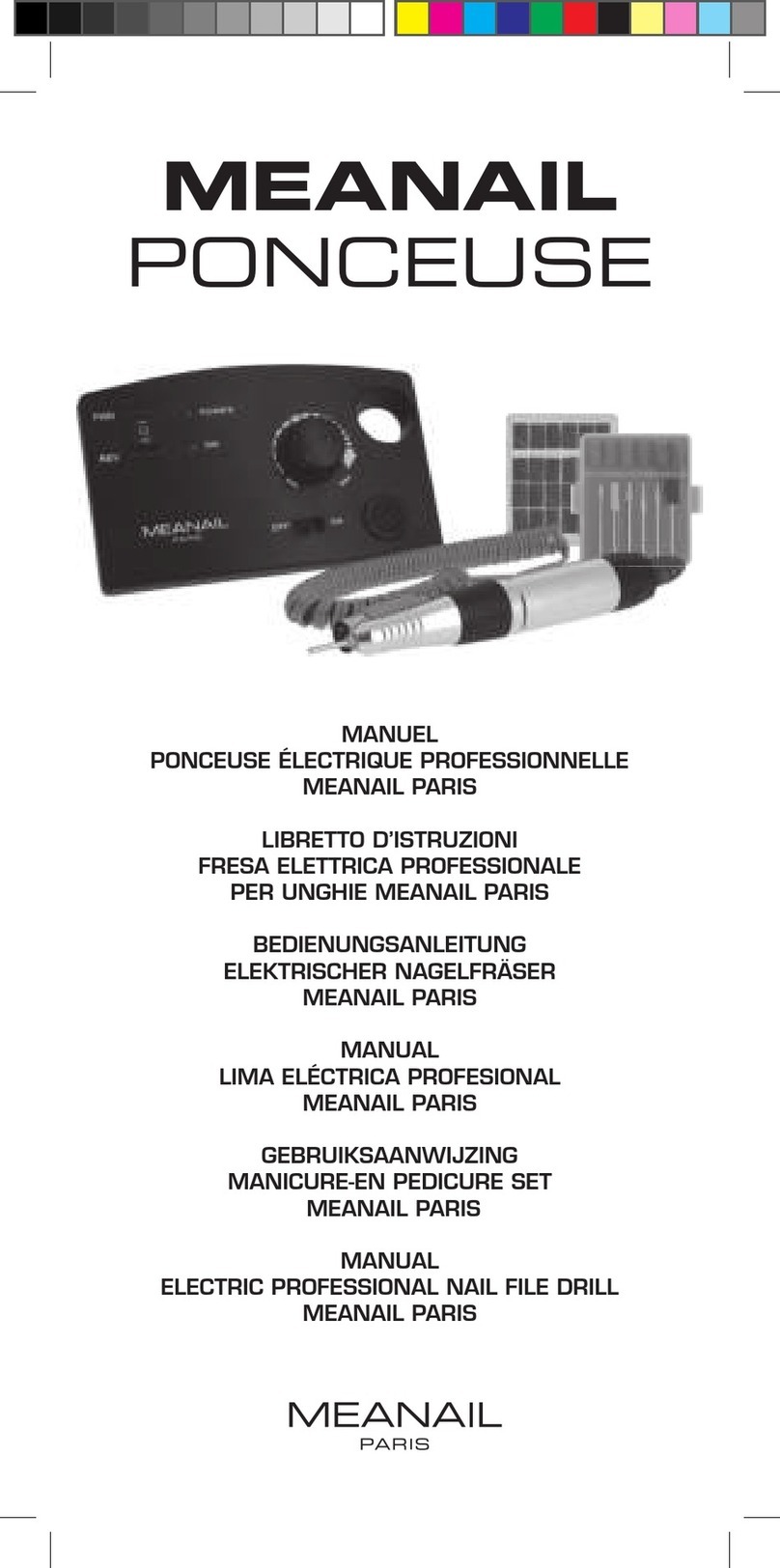 Méanail Paris PONCEUSE manual