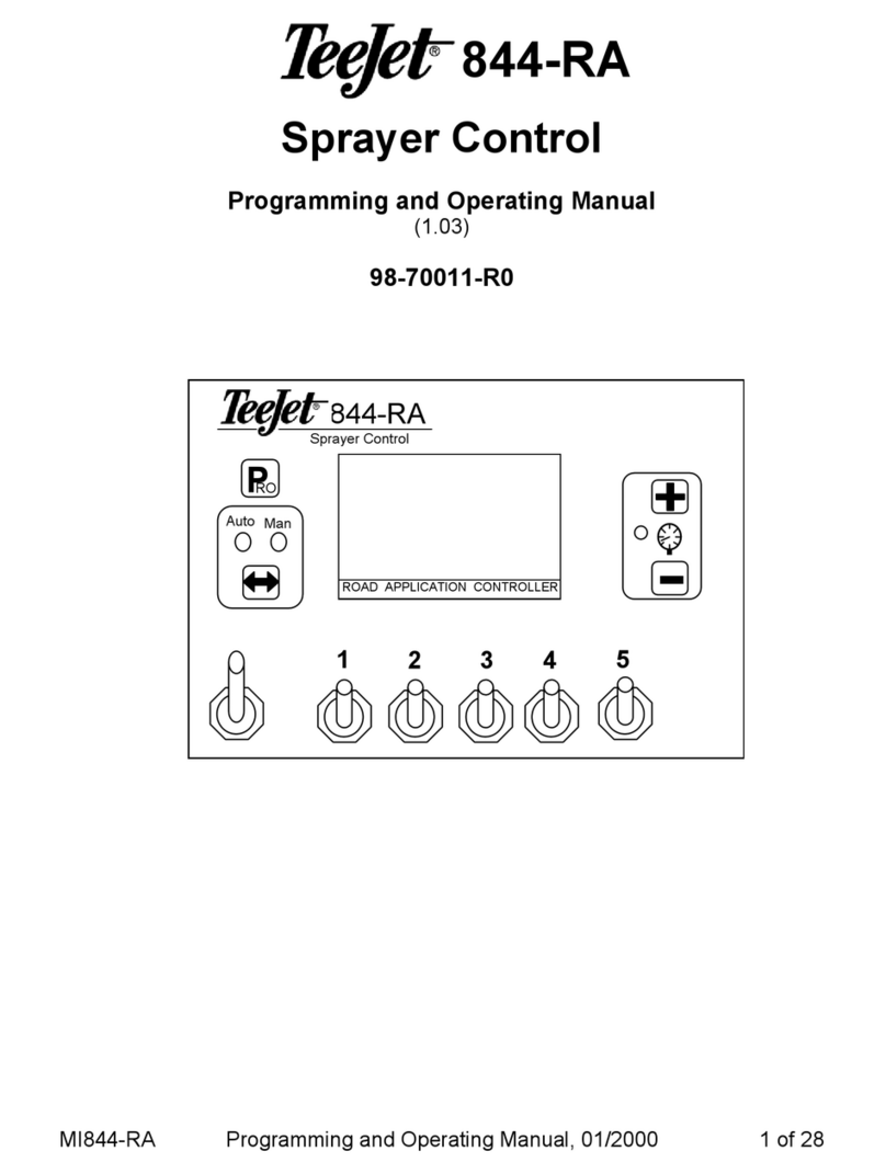 TeeJet 844-RA Programming and operating manual