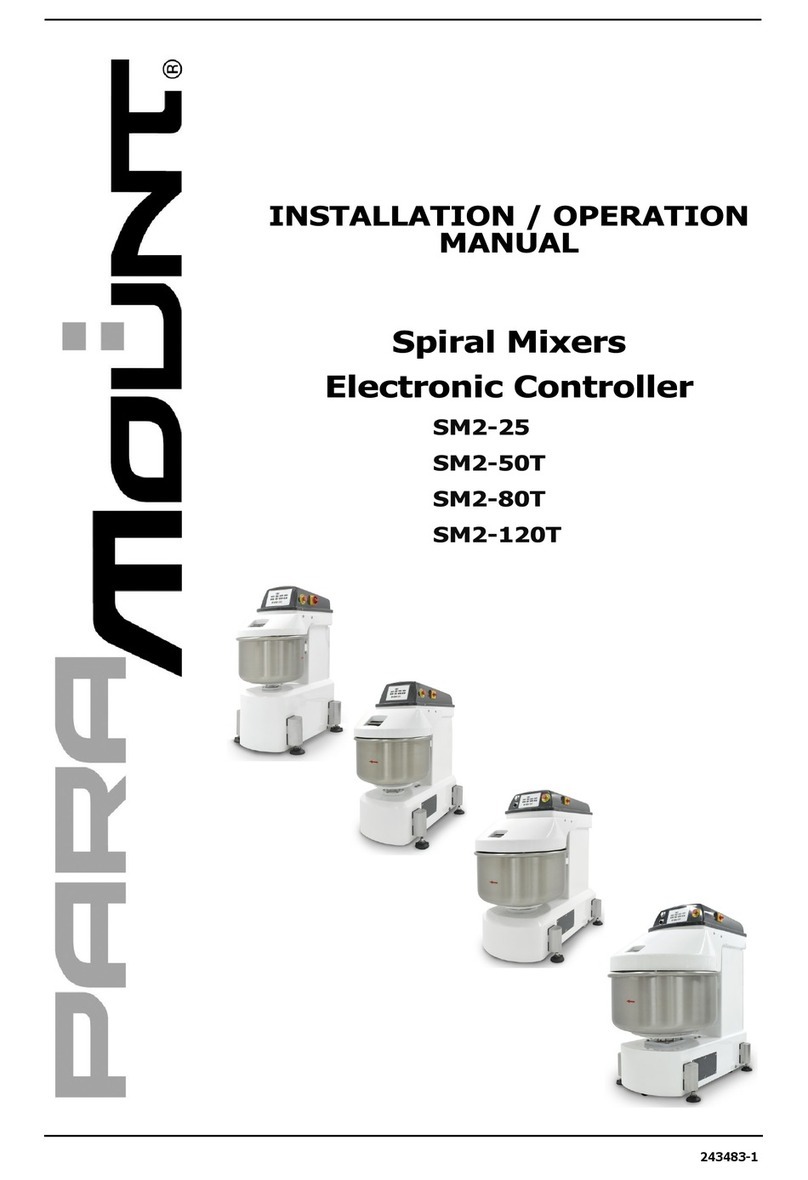 Paramount Fitness SM2-25 Installation & operation manual