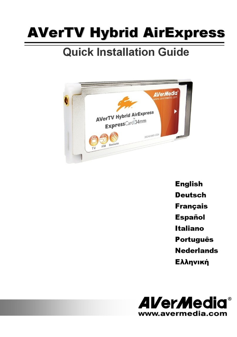 Avermedia AverTV Hybrid AirExpress Quick installation guide