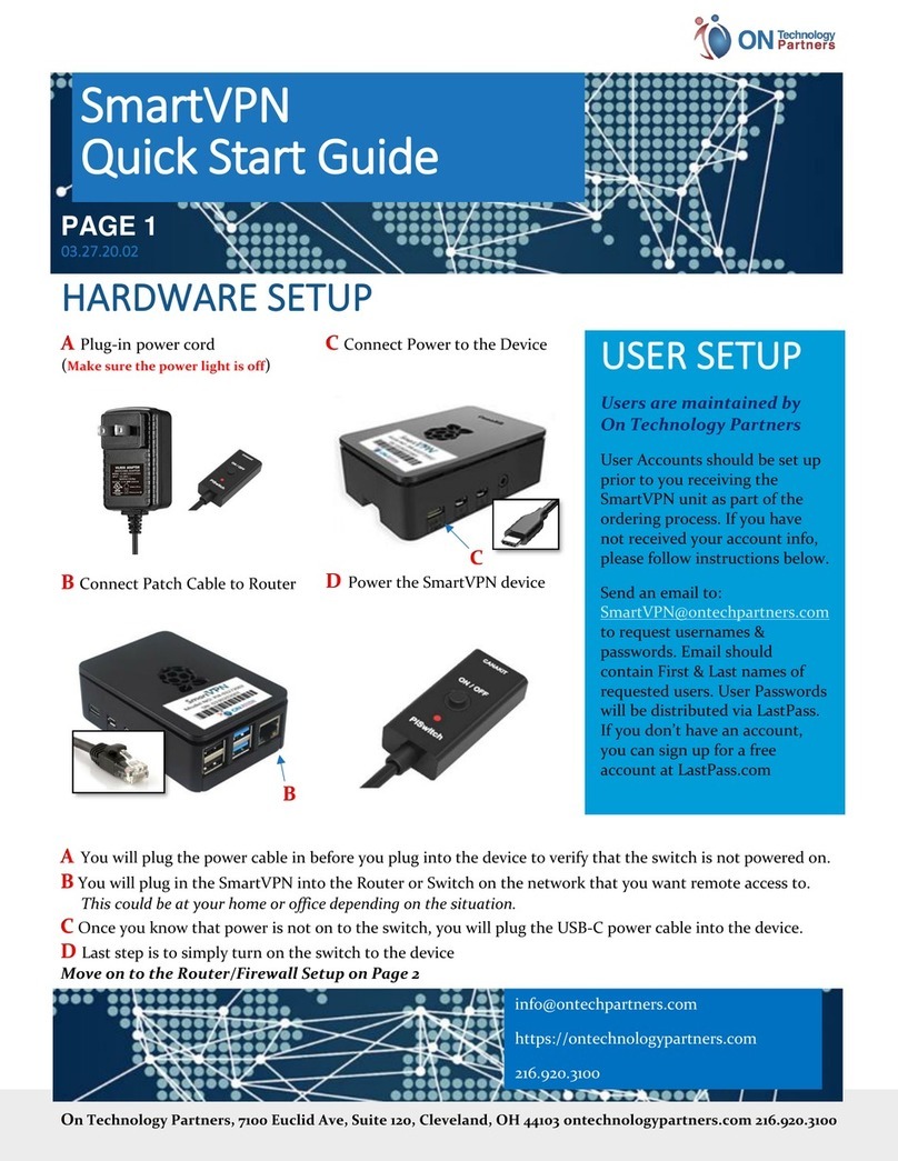 ON Technology Partners SmartVPN quick start guide