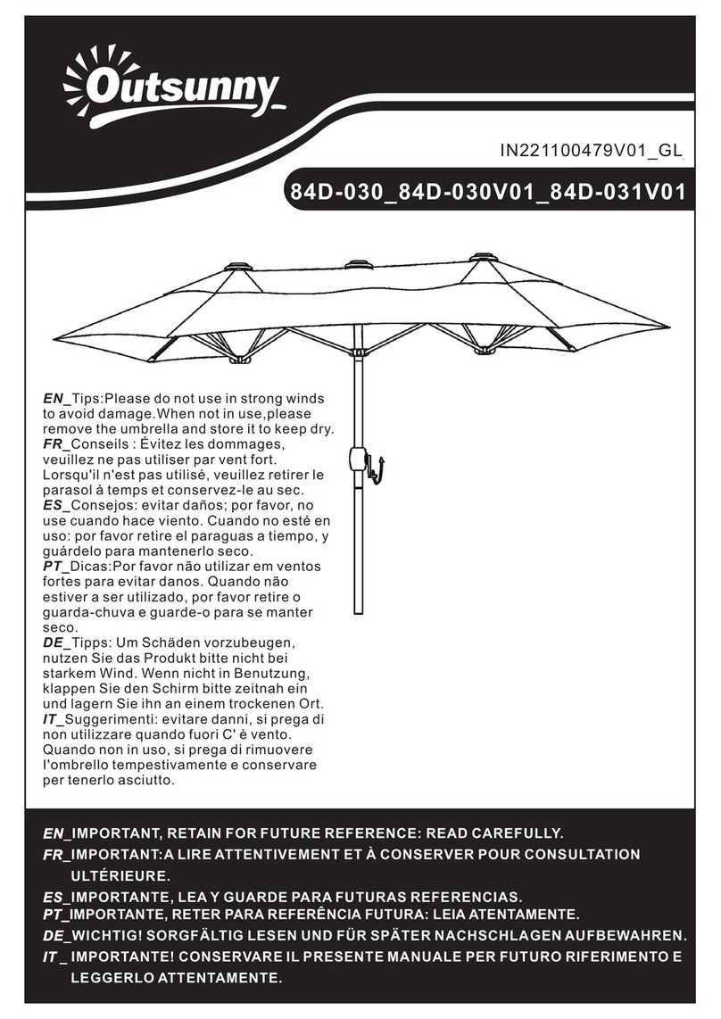 Outsunny 84D-030 User manual Outsunny 84D-030 User manual